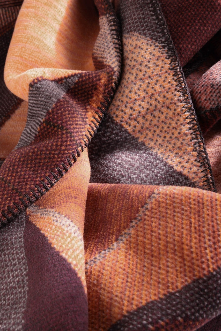 Plaid en Coton Doux Bordeaux 150x200 cm - Biederlack