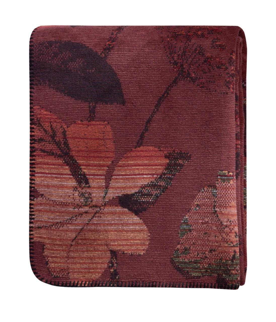 Plaid en Coton Doux Bordeaux 150x200 cm - Biederlack