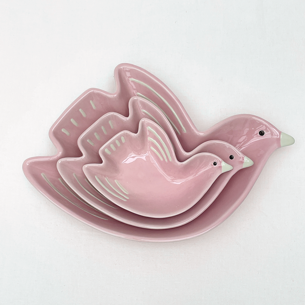 Plat de Présentation Oiseaux Cuicui en Porcelaine - Opjet
