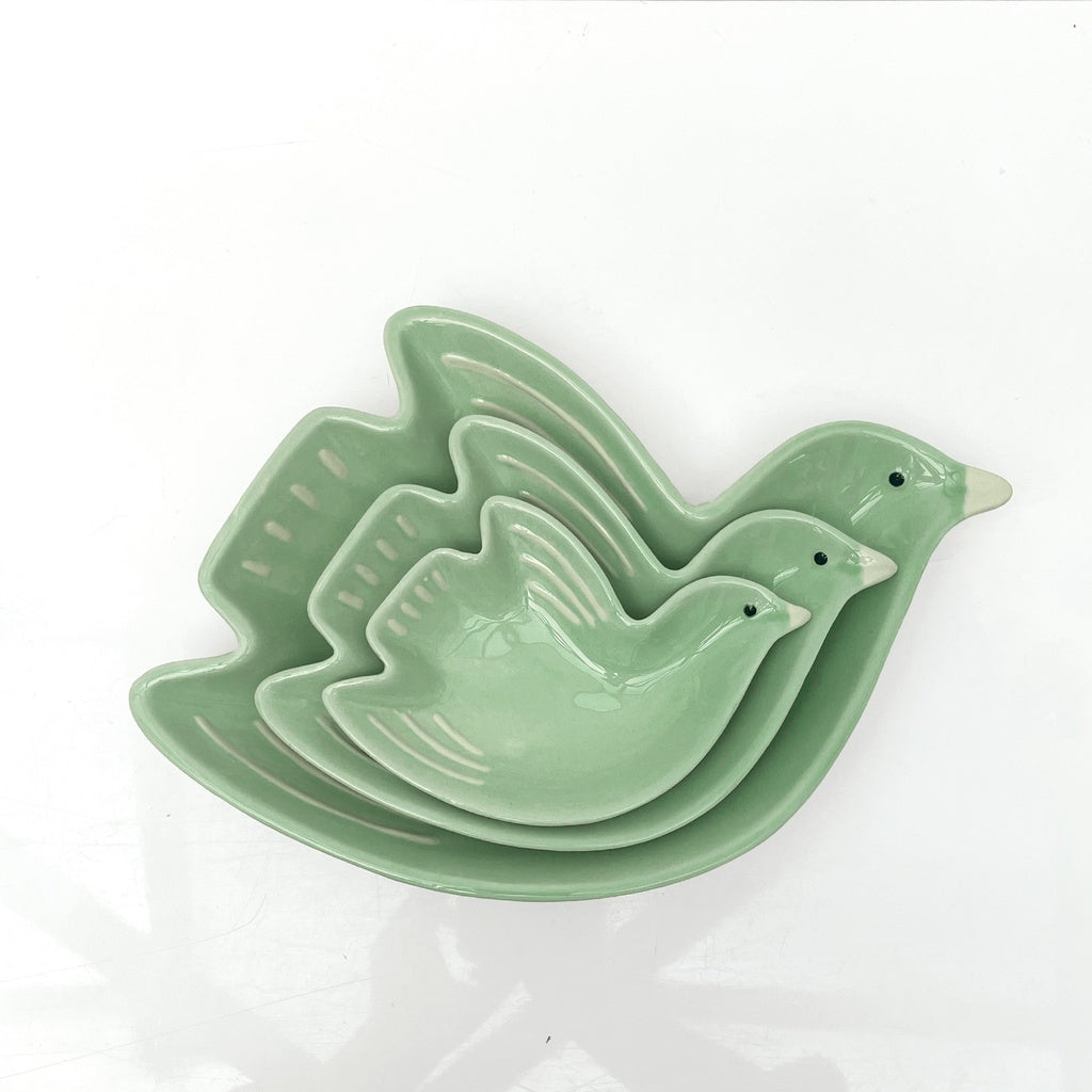 Plat de Présentation Oiseaux Cuicui en Porcelaine - Opjet
