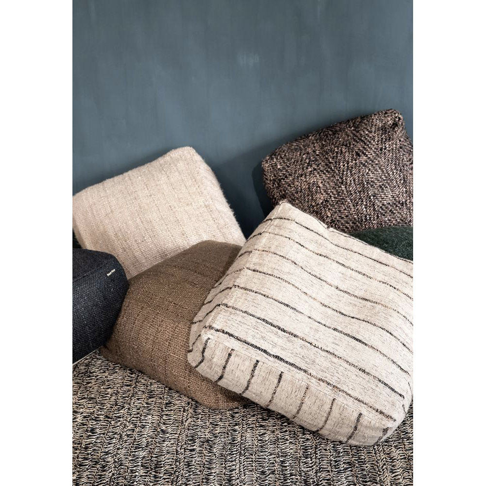 Pouf Oh My Gee Beige Noir - Bazar Bizar