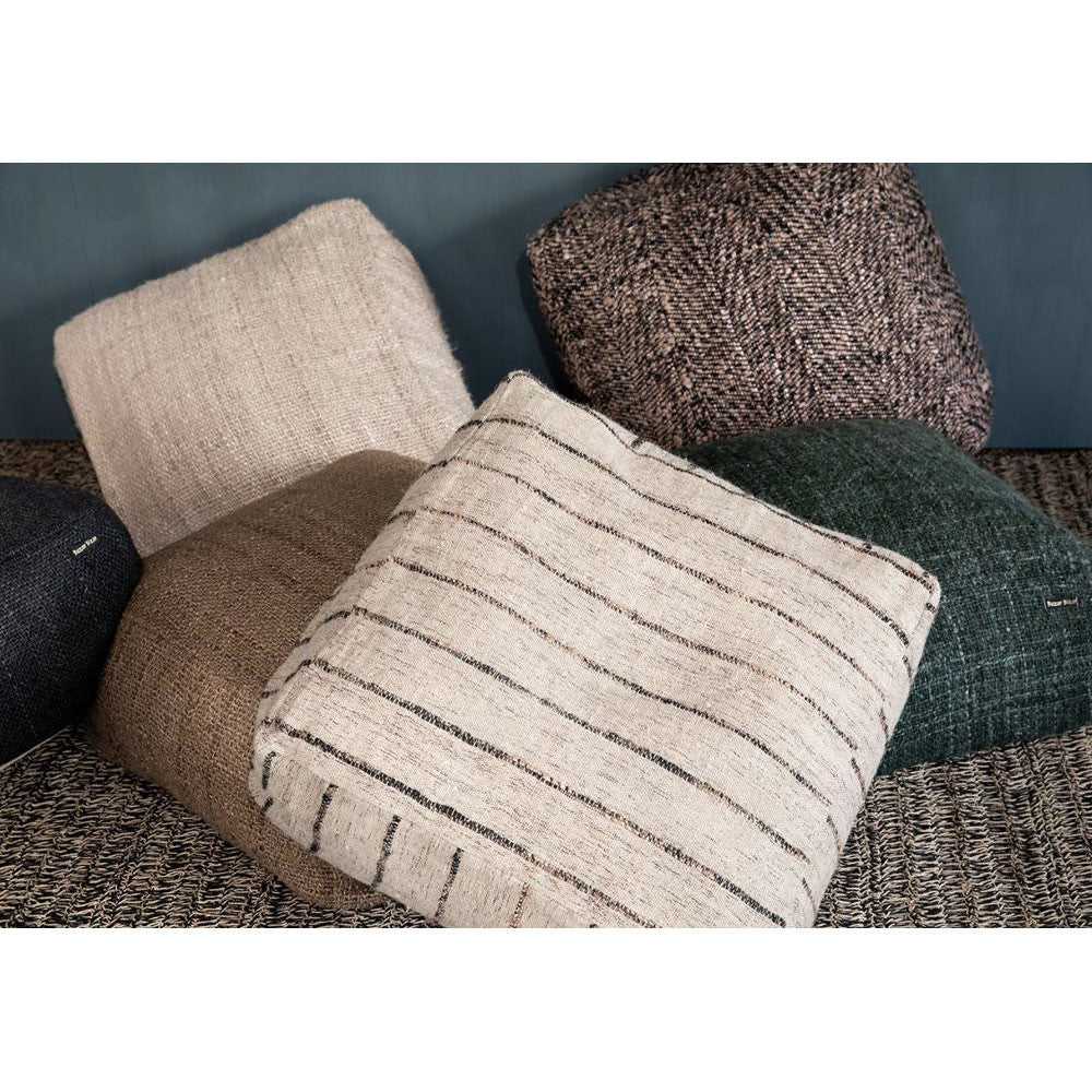 Pouf Oh My Gee Beige Noir - Bazar Bizar