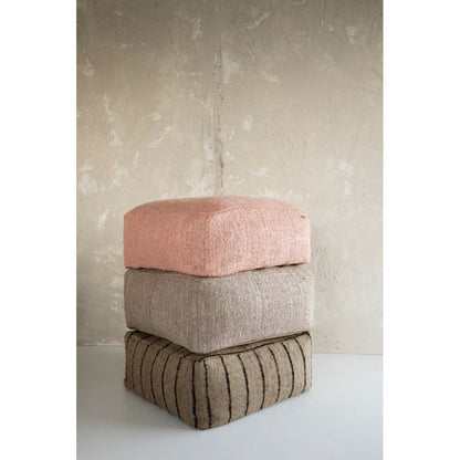 Pouf Oh My Gee Beige Noir - Bazar Bizar