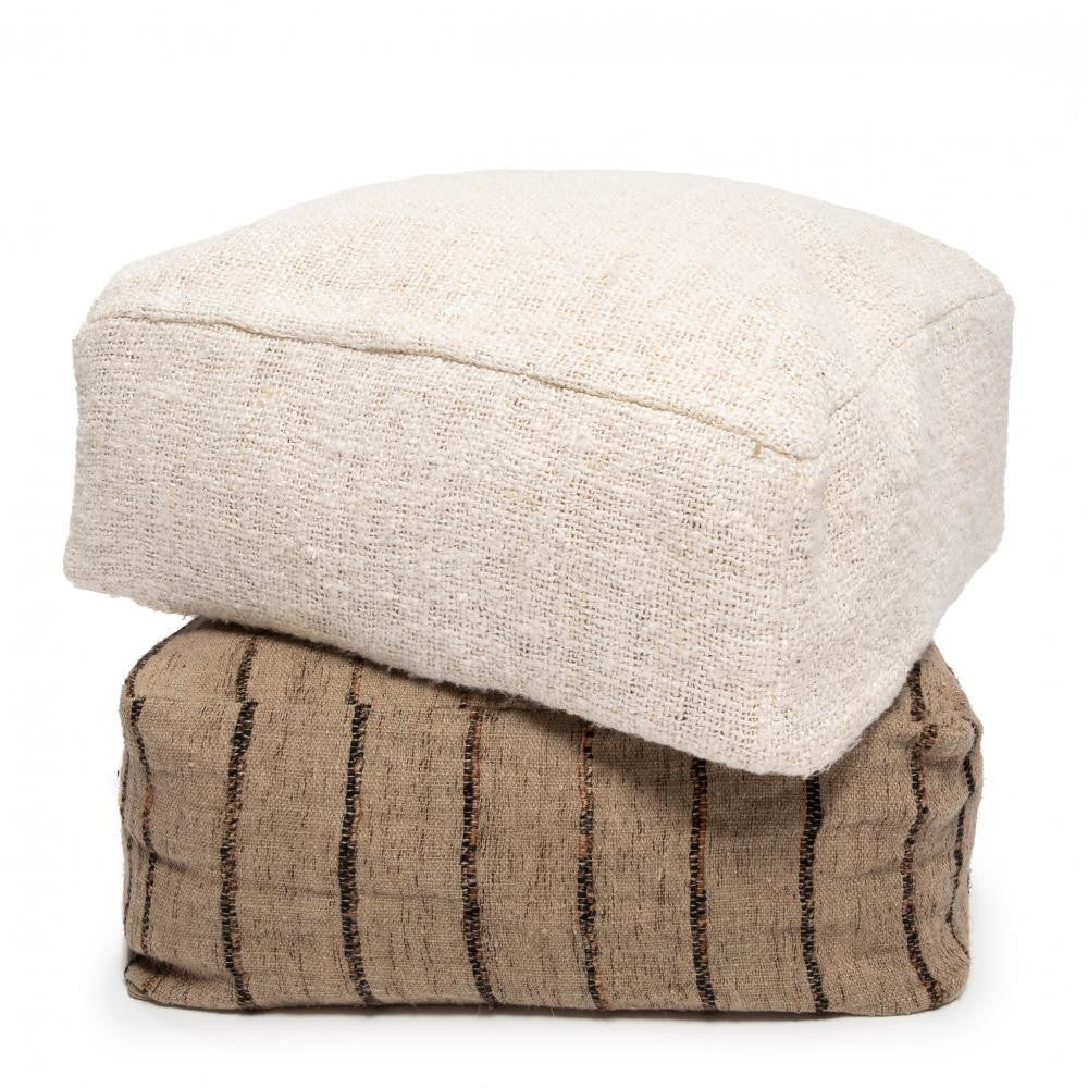 Pouf Oh My Gee Beige Noir - Bazar Bizar