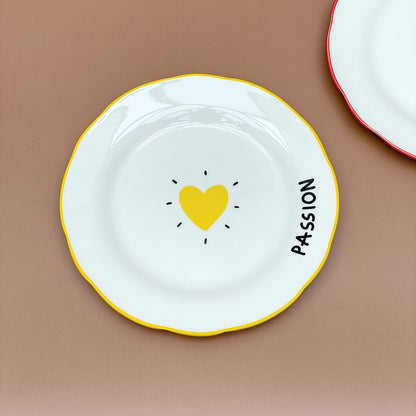 Set de 4 Assiettes à Dessert Amour Coeur D.19 cm - Opjet
