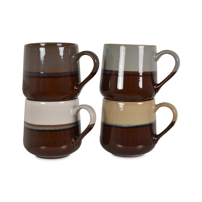 Set de 4 Tasses Lion en Grès - Opjet
