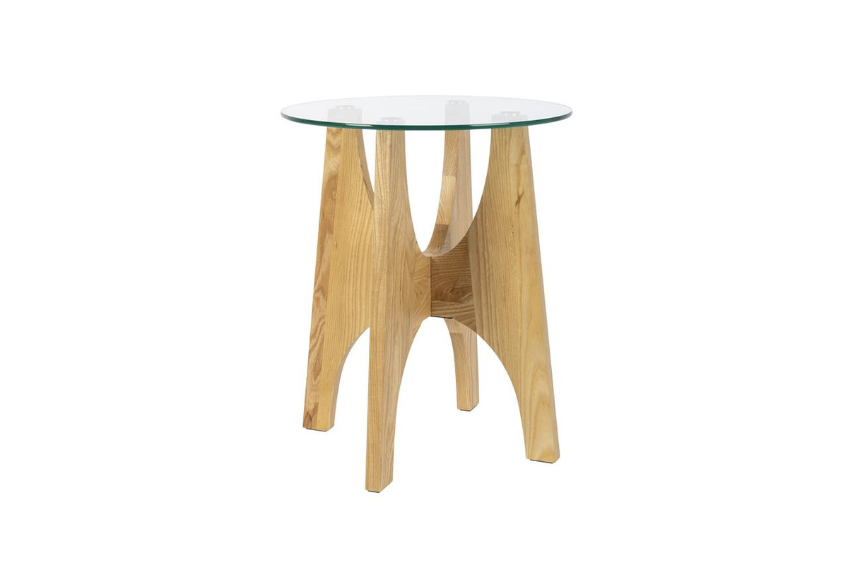 Table d'Appoint en Chêne et Verre Kobe - Zuiver