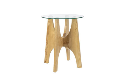 Table d'Appoint en Chêne et Verre Kobe - Zuiver