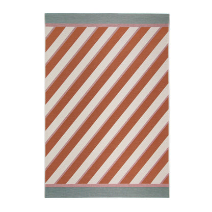 Tapis d'Extérieur Candy à Rayures Oranges 160x230 cm - Idaho