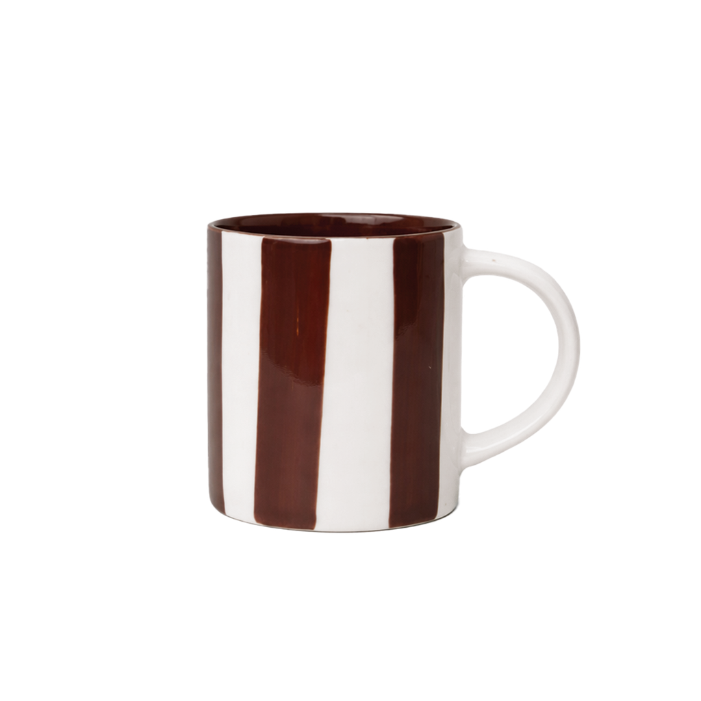 Set de 2 Tasses à Expresso en Porcelaine Rayures Colorées - Opjet