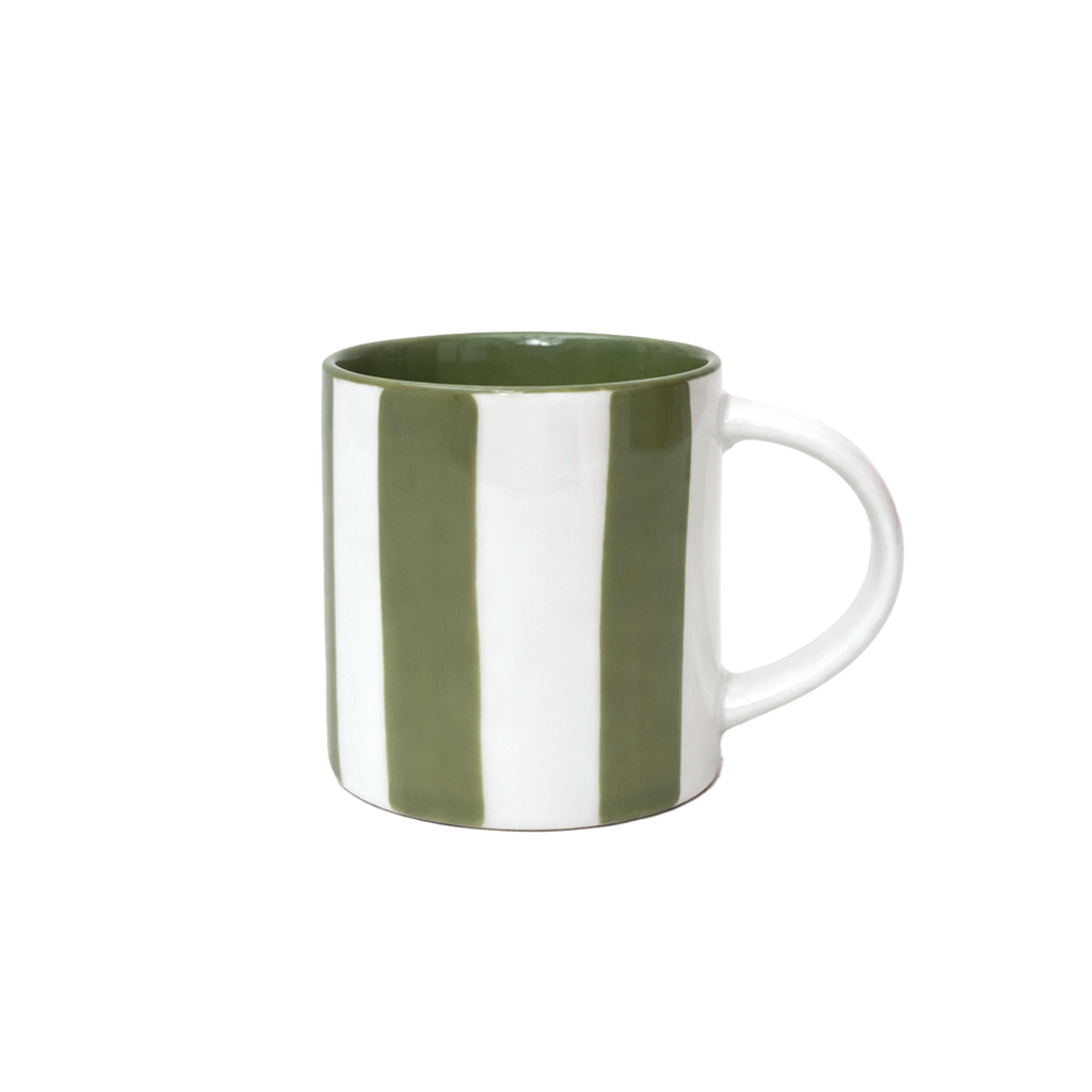 Set de 2 Tasses à Expresso en Porcelaine Rayures Colorées - Opjet