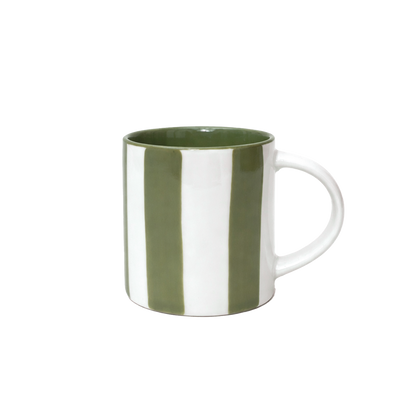 Set de 2 Tasses à Expresso en Porcelaine Rayures Colorées - Opjet