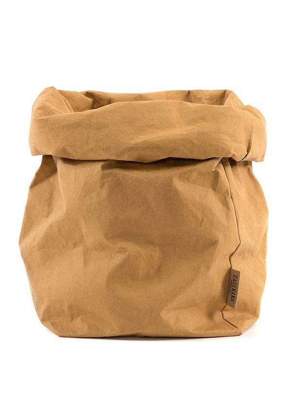 Sac en Papier Kraft Lavable Camel M - Uashmama