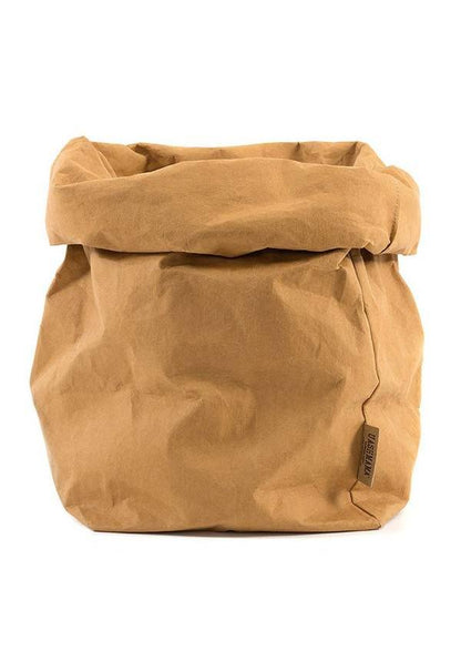 Sac en Papier Kraft Lavable Camel M - Uashmama