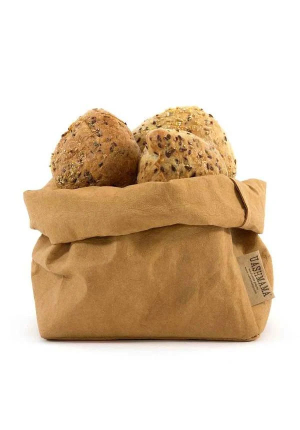 Sac en Papier Kraft Lavable Camel M - Uashmama