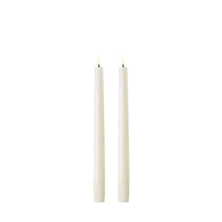 Set de 2 Bougies LED Coniques en Cire - Uyunï