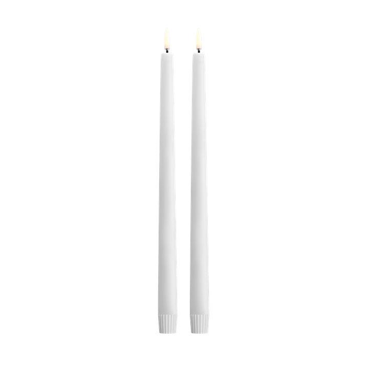 Set de 2 Bougies LED Coniques en Cire - Uyunï
