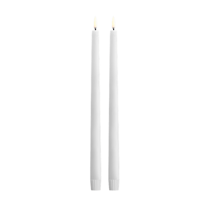Set de 2 Bougies LED Coniques en Cire - Uyunï