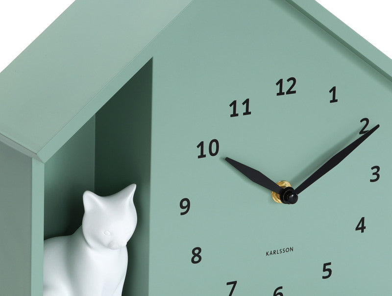 Horloge Murale Chat Assis - Present Time
