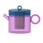 Théière en Verre Borosilicate Bicolore avec Filtre Inox - WD Lifestyle