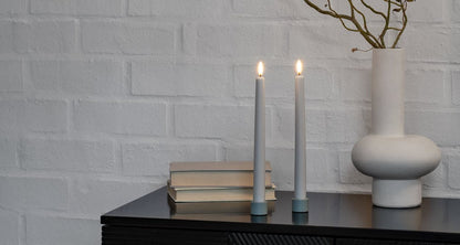 Set de 2 Bougies LED Coniques en Cire - Uyunï