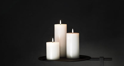 Bougie LED Pillier Blanche - Uyunï
