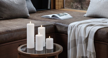 Bougie LED Pillier Blanche - Uyunï