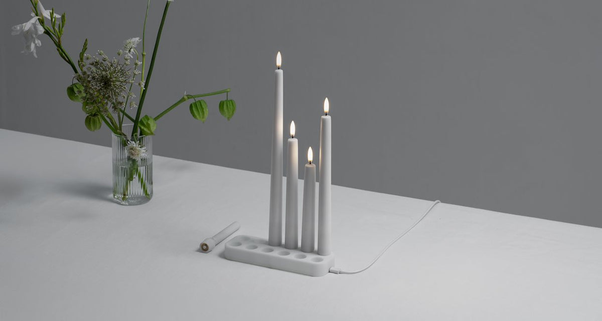 Station de Recharge pour Bougie LED Conique 18,5 x 6,5 cm - Uyunï