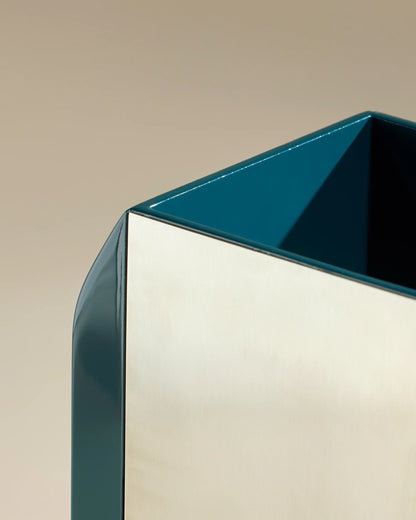 Vase Oscar Bleu Sarah & Acier - Maison Sarah Lavoine
