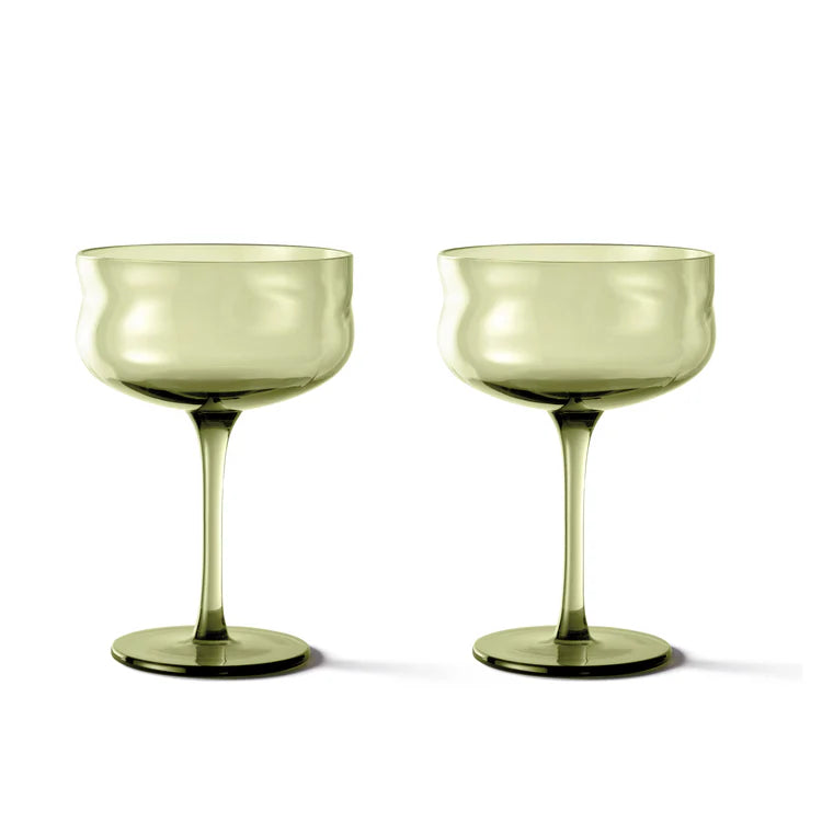 Set de 2 Coupes en Verre Swirl 260 mL - Paveau